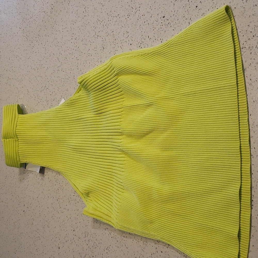 Jonathan Simkhai Andrea Rib Halter in Lime - Picture 13 of 15